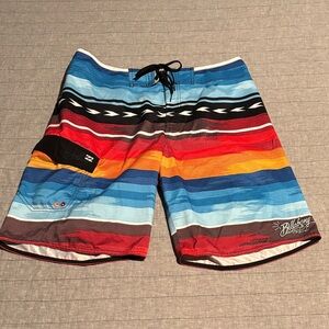 Billabong Multicolor Striped Board Shorts